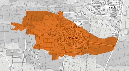 Mietspiegelkarte Erzhausen Hessen