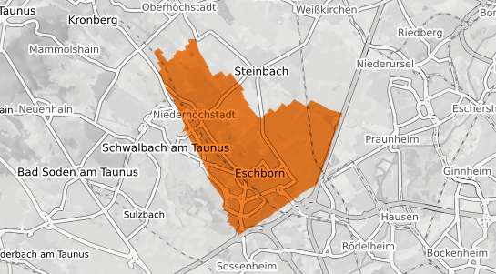 Mietspiegelkarte Eschborn Taunus