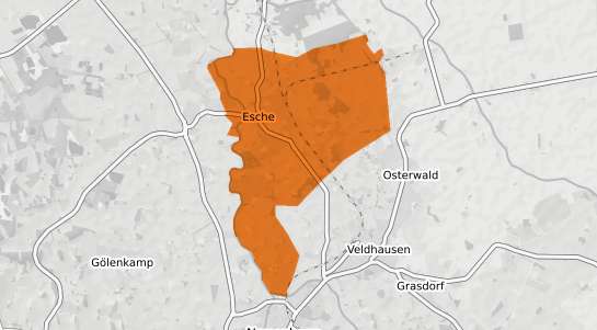 Mietspiegelkarte Esche