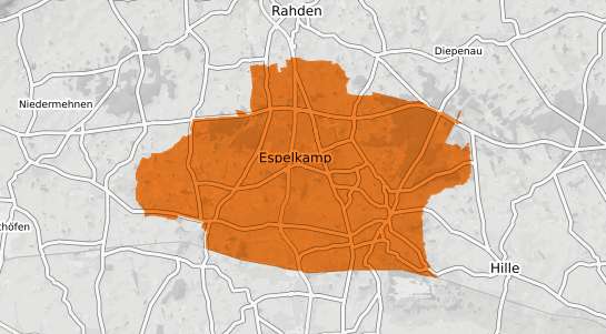 Mietspiegelkarte Espelkamp
