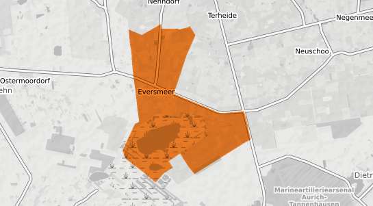 Mietspiegelkarte Eversmeer
