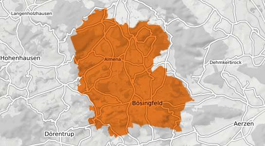 Mietspiegelkarte Extertal