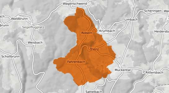 Mietspiegelkarte Fahrenbach Baden