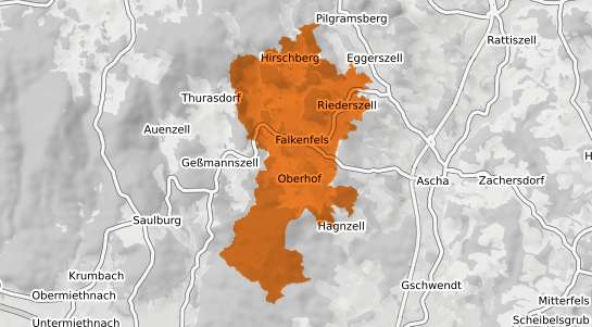 Mietspiegelkarte Falkenfels