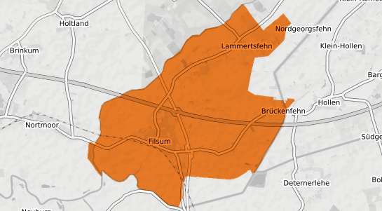 Mietspiegelkarte Filsum