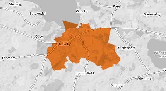 Mietspiegelkarte Fleckeby