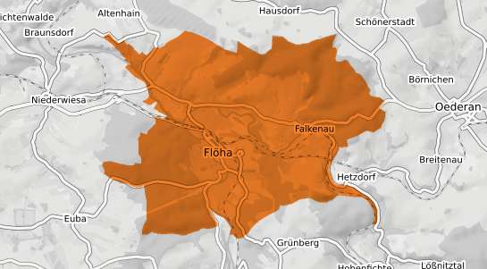 Mietspiegelkarte Floeha