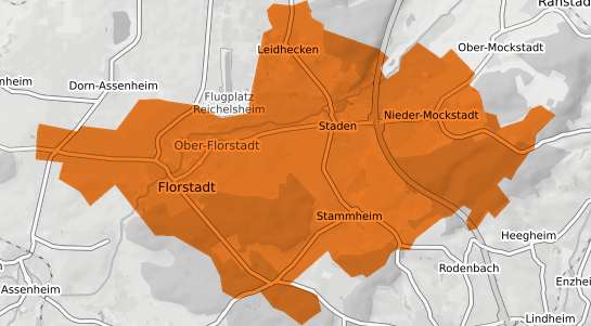 Mietspiegelkarte Florstadt
