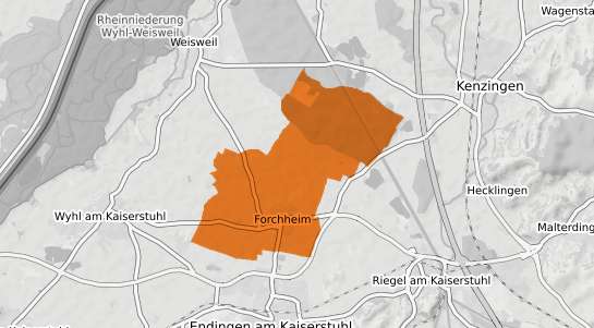 Mietspiegelkarte Forchheim Breisgau