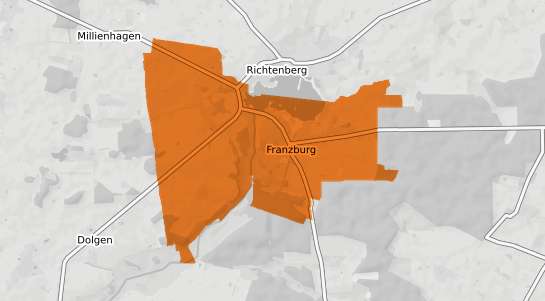 Mietspiegelkarte Franzburg