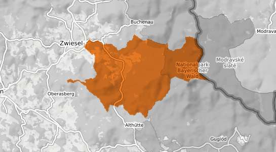Mietspiegelkarte Frauenau Bayerischer Wald