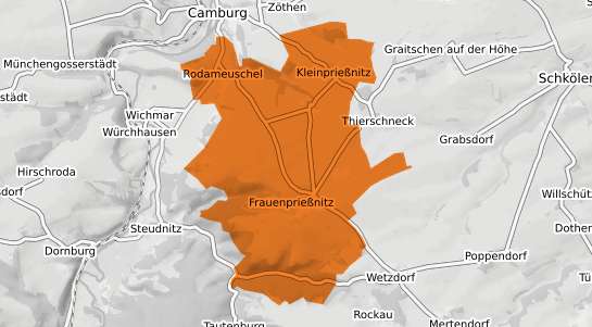 Mietspiegelkarte Frauenpriessnitz