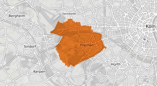 Mietspiegelkarte Frechen