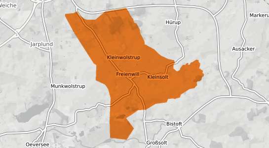 Mietspiegelkarte Freienwill b. Flensburg