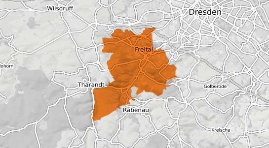 Mietspiegelkarte Freital