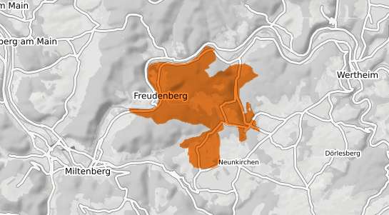 Mietspiegelkarte Freudenberg Oberpfalz