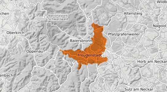 Mietspiegelkarte Freudenstadt