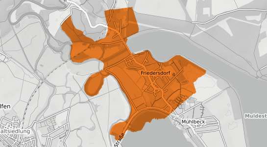 Mietspiegelkarte Friedersdorf Thueringen