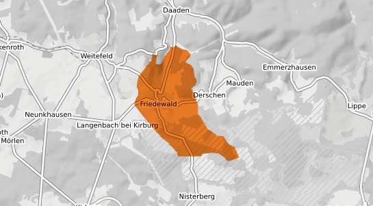 Mietspiegelkarte Friedewald Westerwald