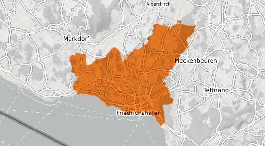 Mietspiegelkarte Friedrichshafen