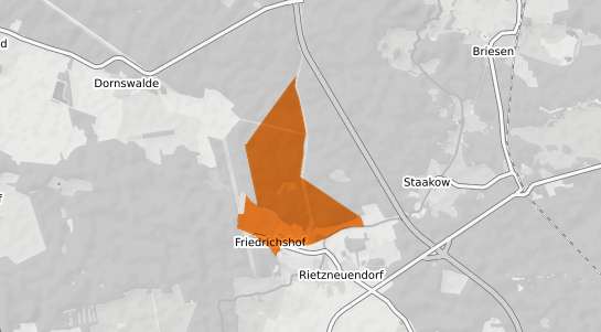 Mietspiegelkarte Friedrichshof b. Buetzow