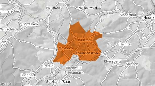 Mietspiegelkarte Friedrichsthal Saar