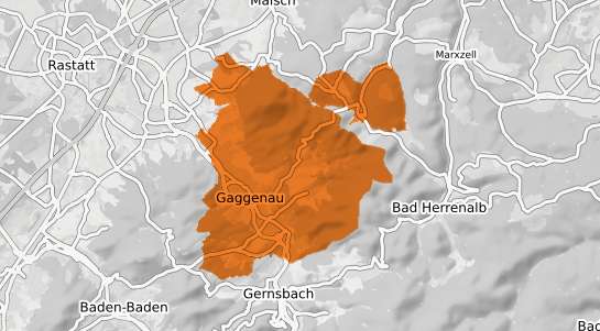 Mietspiegelkarte Gaggenau