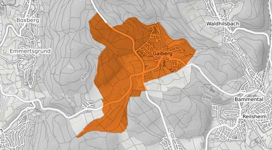 Mietspiegelkarte Gaiberg Baden