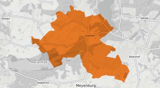 Mietspiegelkarte Ganzlin