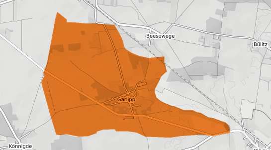 Mietspiegelkarte Garlipp