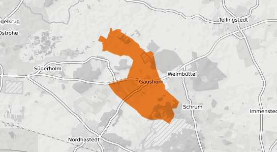 Mietspiegelkarte Gaushorn