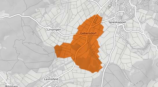Mietspiegelkarte Gebersdorf Mark