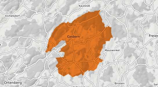 Mietspiegelkarte Gedern