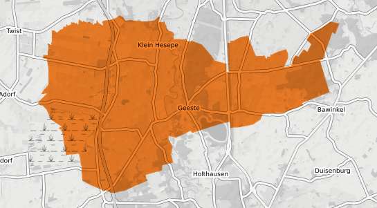 Mietspiegelkarte Geeste