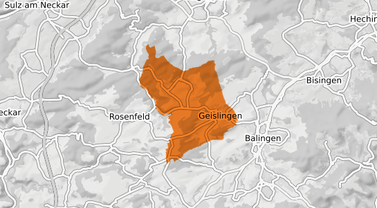 Mietspiegelkarte Geislingen b. Balingen