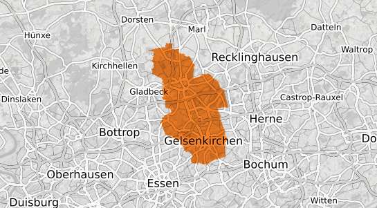 Mietspiegelkarte Gelsenkirchen