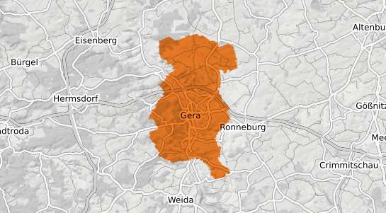 Mietspiegelkarte Gera
