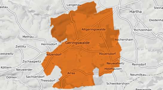 Mietspiegelkarte Geringswalde