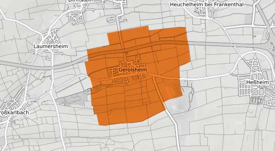 Mietspiegelkarte Gerolsheim