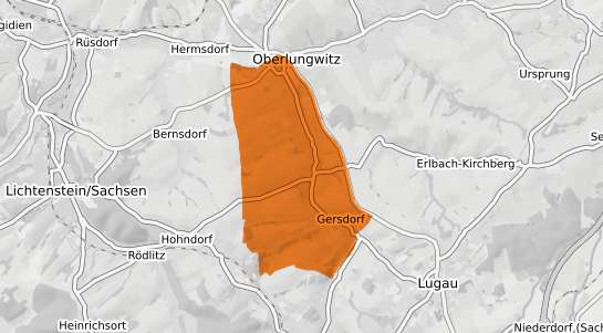 Mietspiegelkarte Gersdorf Gem. Frauenneuharting
