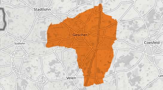 Mietspiegelkarte Gescher