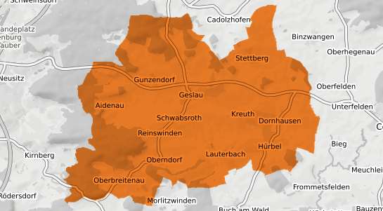 Mietspiegelkarte Geslau