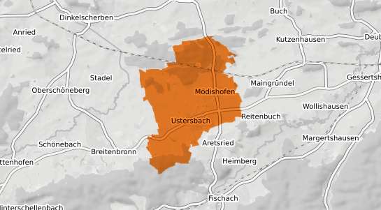 Mietspiegelkarte Gessertshausen