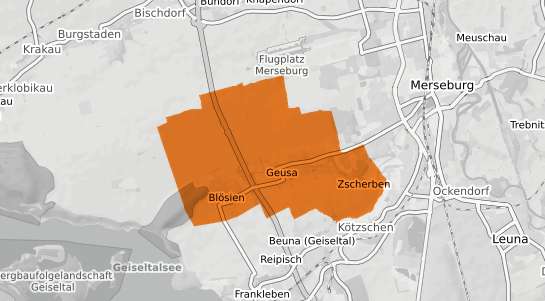 Mietspiegelkarte Geusa