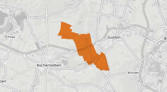 Mietspiegelkarte Giersleben