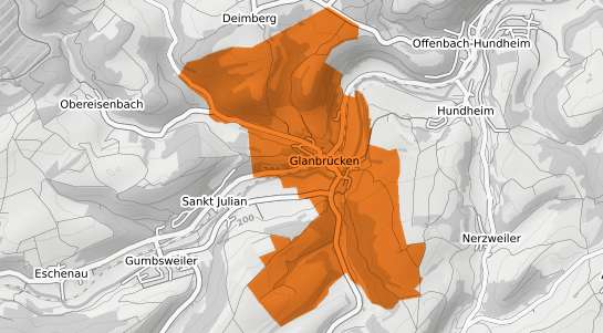 Mietspiegelkarte Glanbruecken