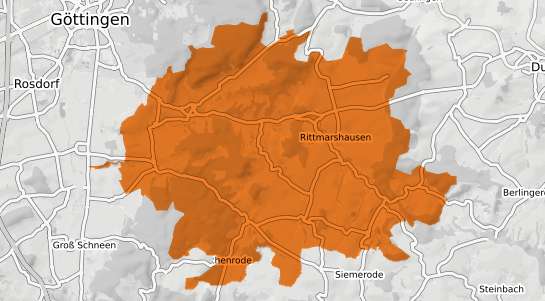 Mietspiegelkarte Gleichen Kr. Goettingen