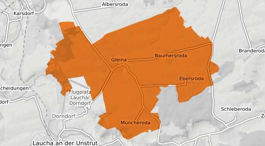 Mietspiegelkarte Gleina b. Naumburg, Saale