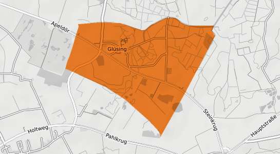 Mietspiegelkarte Gluesing Dithmarschen