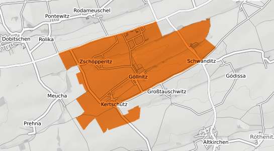 Mietspiegelkarte Goellnitz Niederlausitz